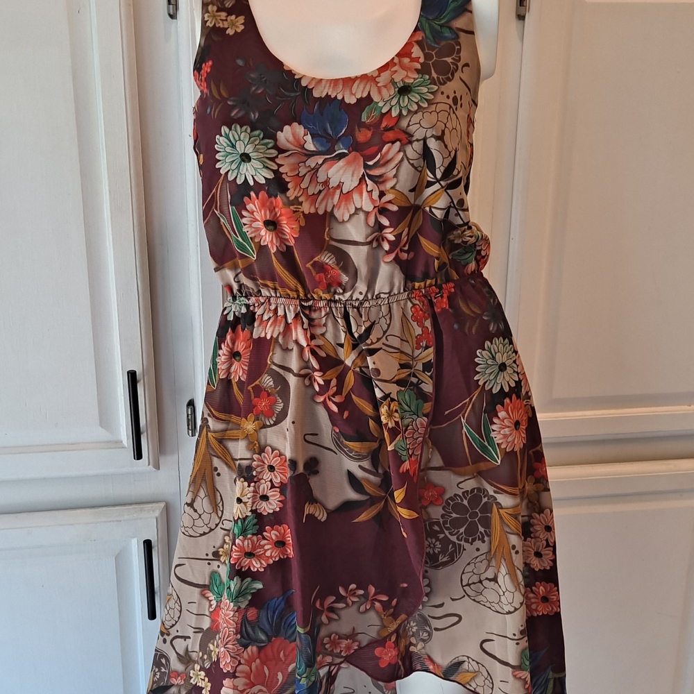 Tinley Road Multicolor Floral High Low Dress